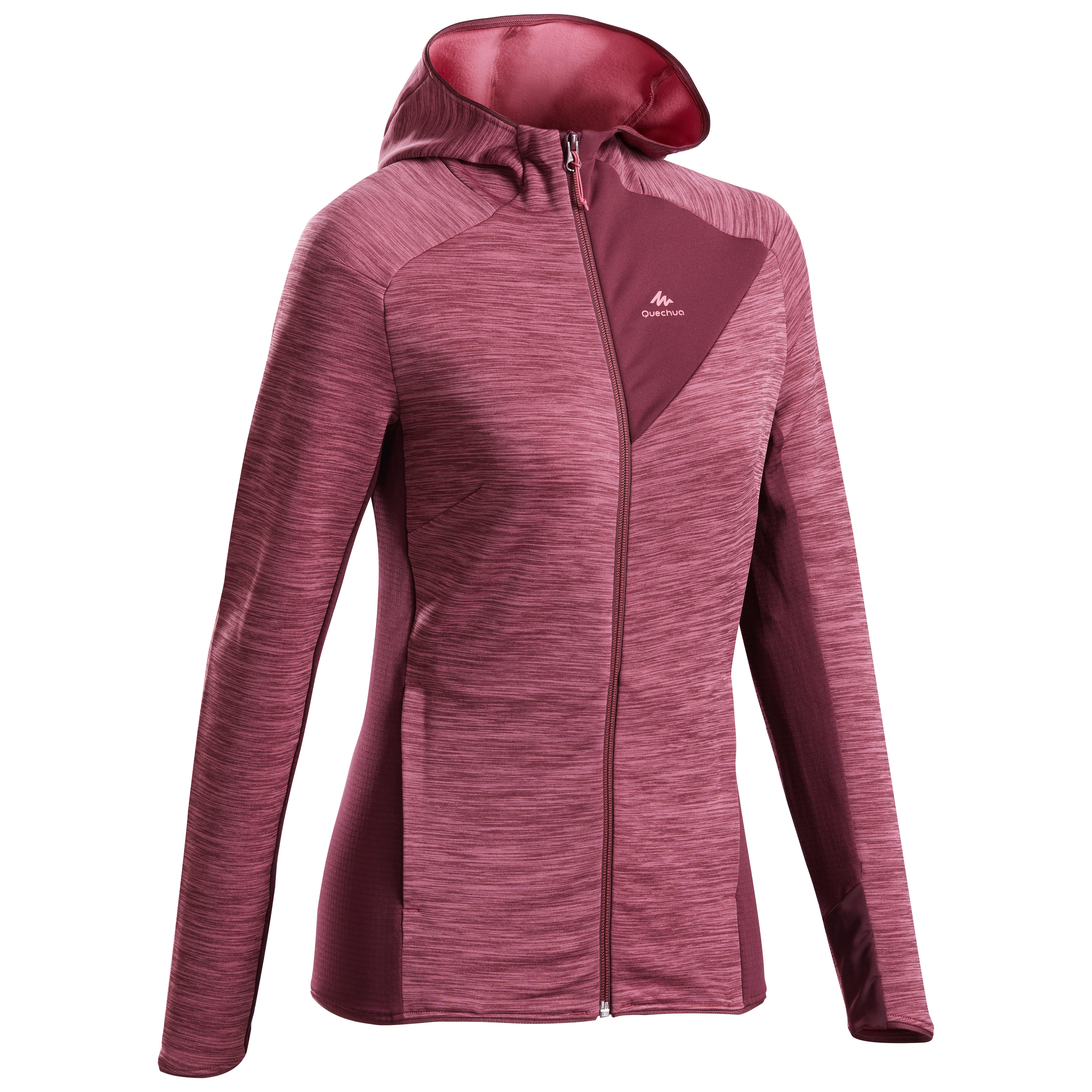 Fleecejacke Damen Wandern leicht - MH520 rosa Fleecejacke Damen Wandern leicht - MH520 rosa