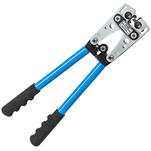 TecTake Crimpzange Kabelschuhzange Crimpwerkzeug Aderendhülsen Zange 0,5-6mm² 6-50mm² - Diverse Modelle - (6-50mm | Nr. 401635)