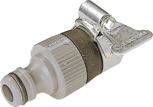 Gardena Wasserdieb: Universal Wasserhahn-Adapter zum Anschluss des Gardena Gartenschlauchs an einen Wasserhahn ohne Gewinde mit 14–17 mm Außendurchmesser, korrosionsbeständig (2908-20)