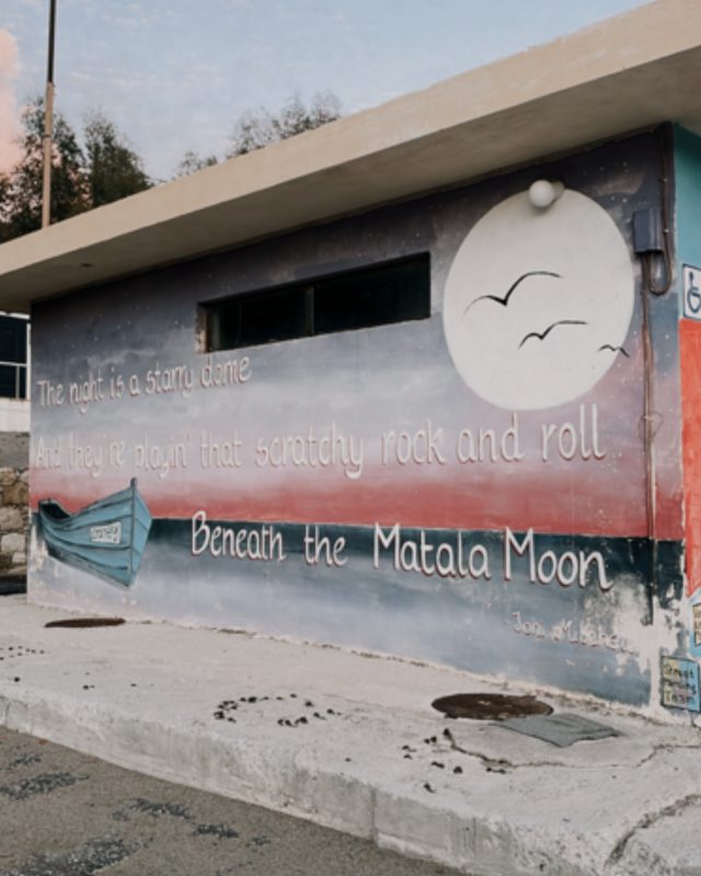 Straßenkunst in Matala auf Kreta